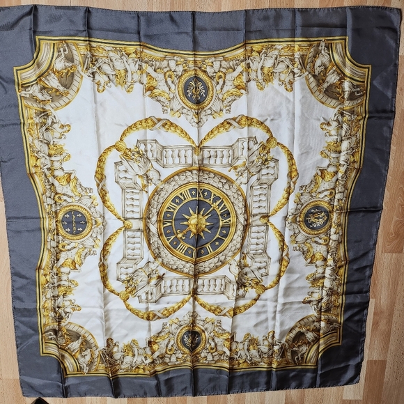 Lancel Silk Scarf 34/34 Authentic - Picture 11 of 11